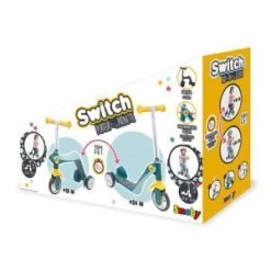 Smoby Patinette Réversible 2 En 1 - Porteur Enfant Et Trottinette - Transformation Rapide - Roues Silencieuses - 750612