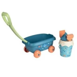 Smoby Green Chariot De Plage Garni
