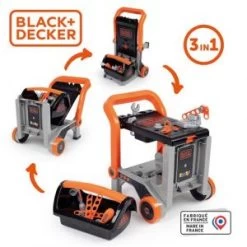 Smoby Atelier De Bricolage Diable Bricolo 3 En 1 Black + Decker