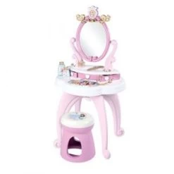Smoby Jeu De Coiffure Coiffeuse Disney Princess 2 En 1 Avec Tabouret